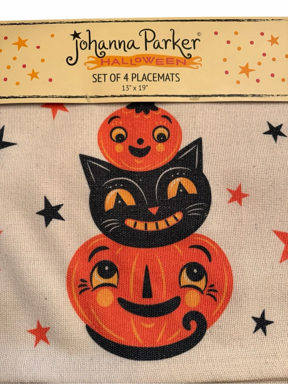 Johanna Parker Retro Halloween Set of 4 placemats